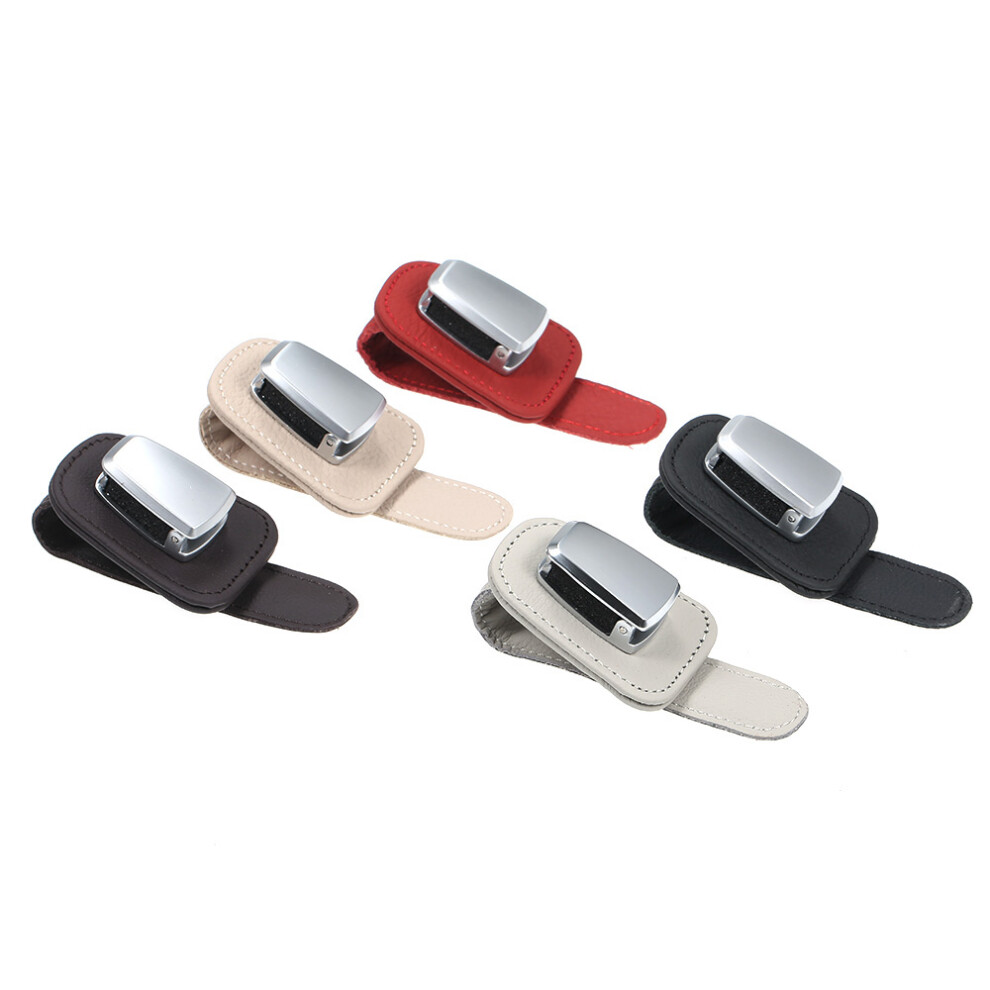 Car Visor Sunglasses Holder Clip - Aluminum Alloy, Compact 100X45x30mm 8301361266916