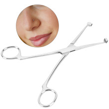 Edelstahl Septum Nasen- und Körperpiercing-Zange 7,7x16cm