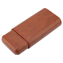 Mini tragbare Holzkohlenhumidorkar — Platz für 3 Zigarren, 18x8x3,5 cm
