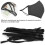 200pcs Adjustable Black Elastic Bands PVC Stretchy Earloop Rope Cylindrical 4