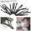 200pcs Adjustable Black Elastic Bands PVC Stretchy Earloop Rope Cylindrical 8