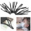 200pcs Adjustable Black Elastic Bands PVC Stretchy Earloop Rope Cylindrical 12