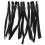 200pcs Adjustable Black Elastic Bands PVC Stretchy Earloop Rope Cylindrical 2
