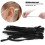 200pcs Adjustable Black Elastic Bands PVC Stretchy Earloop Rope Cylindrical 7