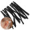 200pcs Adjustable Black Elastic Bands PVC Stretchy Earloop Rope Cylindrical 16