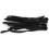 200pcs Adjustable Black Elastic Bands PVC Stretchy Earloop Rope Cylindrical 11