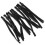 200pcs Adjustable Black Elastic Bands PVC Stretchy Earloop Rope Cylindrical 13