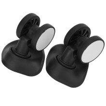 Schwarzes Gepäckrollenpaar zum Austausch für Koffer Außenaccessoire 2 Stück