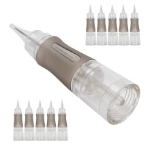 10 Stück Einweg-Brow Microblading Nadeln 3R‑0,3 Semi-Permanent Tattoo-Kartusche