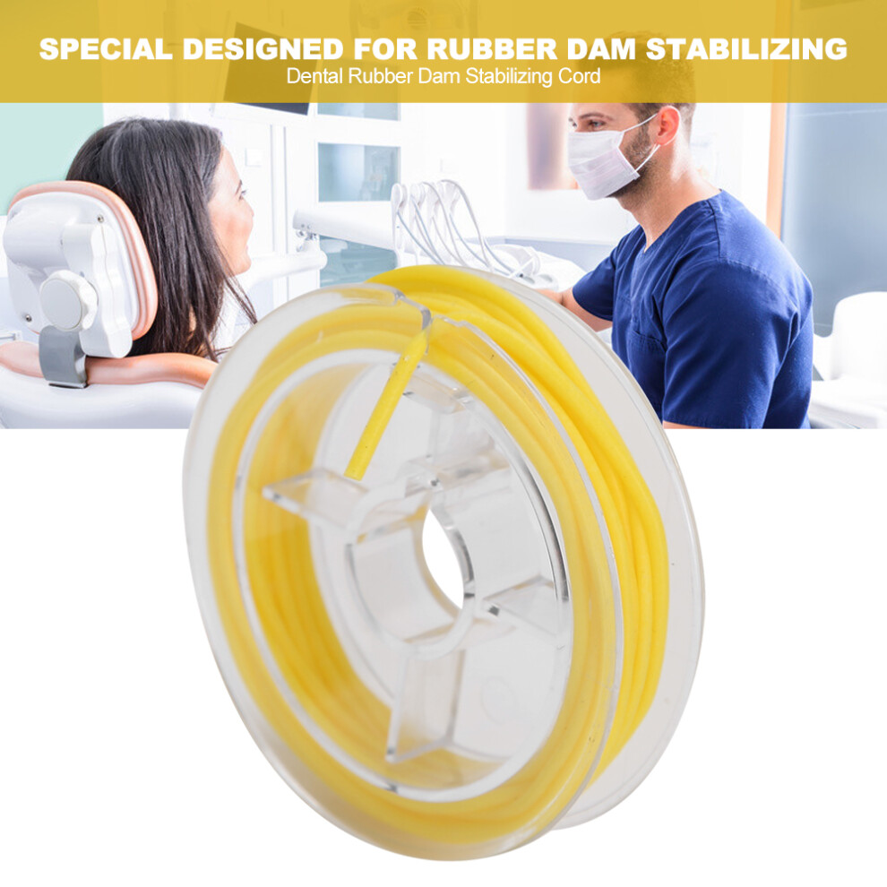 Dental Rubber Dam Stabilizing Cord Medium Wedges Clamps Sheets for Dental Use