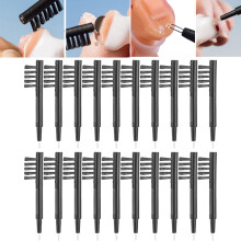 20 Stück Hörgerät-Reinigungsbürstenset mit Wachs-Schlinge & Magnet