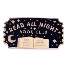 Fashion Pin Creative Brooch Pin Reading Club Badge Metal