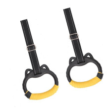1pair Gym Rings Adjustable Strap Buckles Full Body Workout Nonslip Handle With Training Equipment With Adjustable Strap Buckles