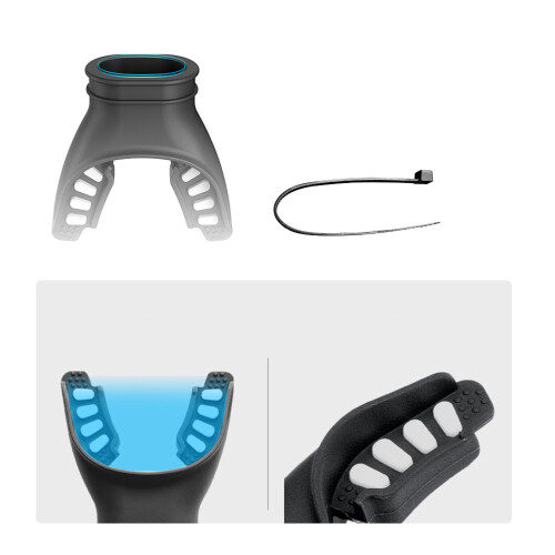 Universals Scubas Diving Snorkel Regulator-Black Blue 2