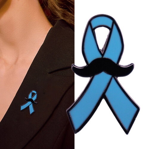 Blue Ribbon Beard Enamel Pin Lapel Pins for Backpack Men's 1