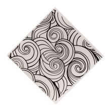 Swirl Plastic Embossing Folder Stencil Template DIY Craft