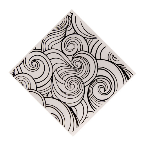 Swirl Plastic Embossing Folder Stencil Template DIY Craft