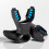 Universals Scubas Diving Snorkel Regulator-Black Blue 5