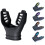 Universals Silicone Snorkel Mouthpiece Comfortable-Black Red 7