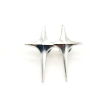 Jean Button Clasps Adjustable Waist Buckle Extender-Silver