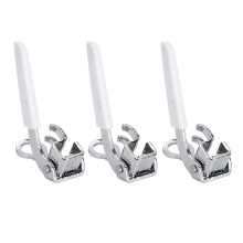 3 Stück Universal Rund-Pressfuß für Nähmaschinen, Metall & Kunststoff