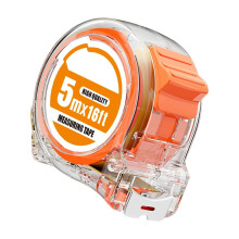 Transparent Tape Measure Stainless Steel Blade-5 meters 19mm
