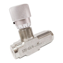 Single Way Throttle Check Valves Precisions Engineered-3/8''
