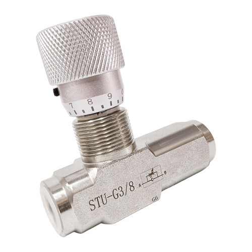 Single Way Throttle Check Valves Precisions Engineered-3/8''