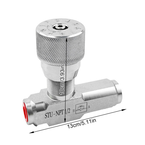 Single Way Throttle Check Valves Precisions Engineered-3/8'' 2
