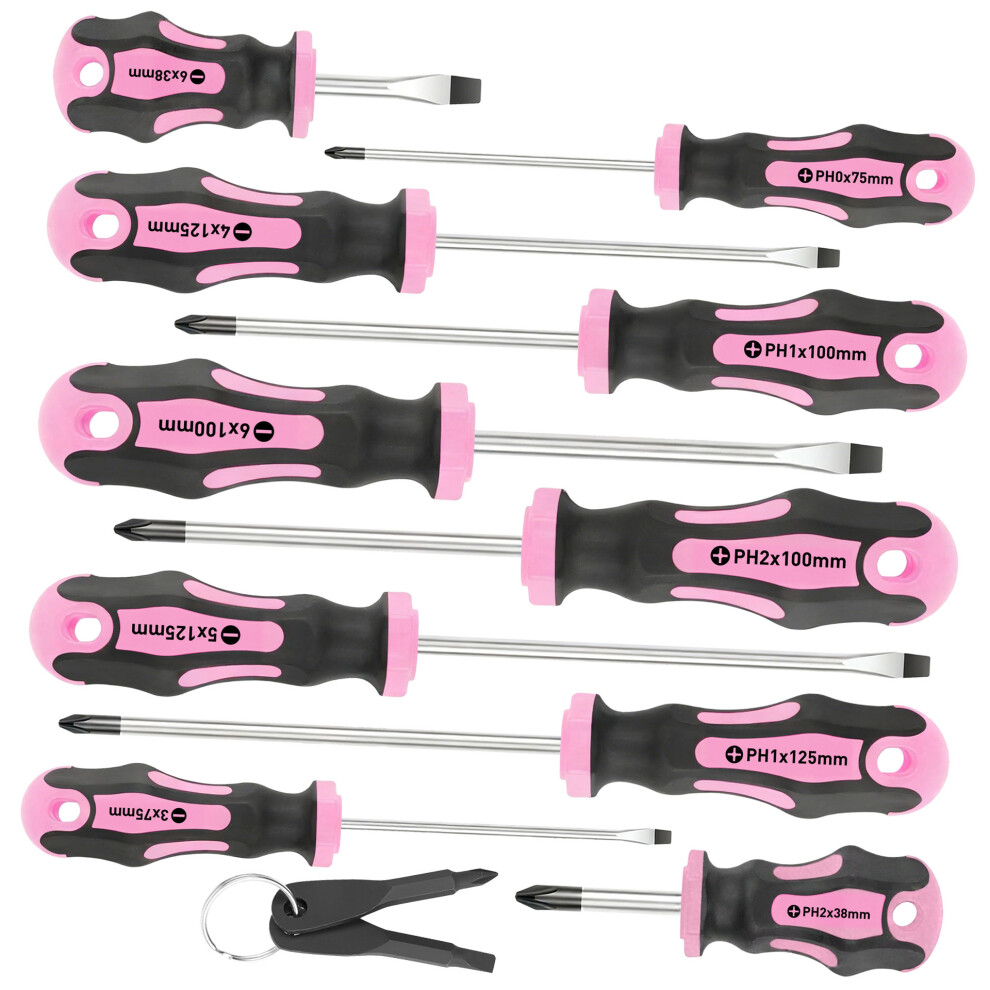 12 Part Magnetic Screwdriver Set Permanent Search- Pink 7695000294653