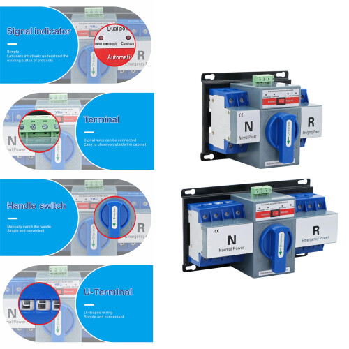 63A Automatische generator 2P/4P-2P 63A 220V 1