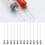 12Pieces Precise Tip Tubes Dispensing Needle for Adhesive-23G 3