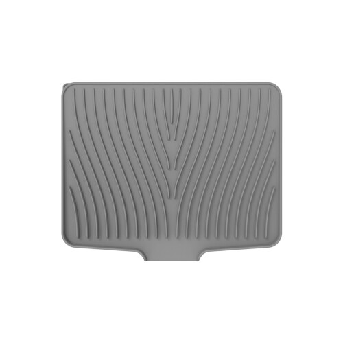 Nonslip Base Silicone Slope Mats For Efficient Dish Drying-Gray