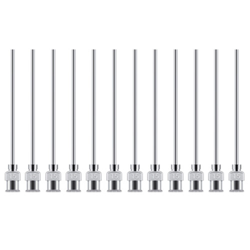 12pcs High Quality Needle Tips 50mm for Manufacturing-15G