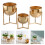 Tiered Iron Plant Stand Support Rust Proof Lightweight Strong-L 3