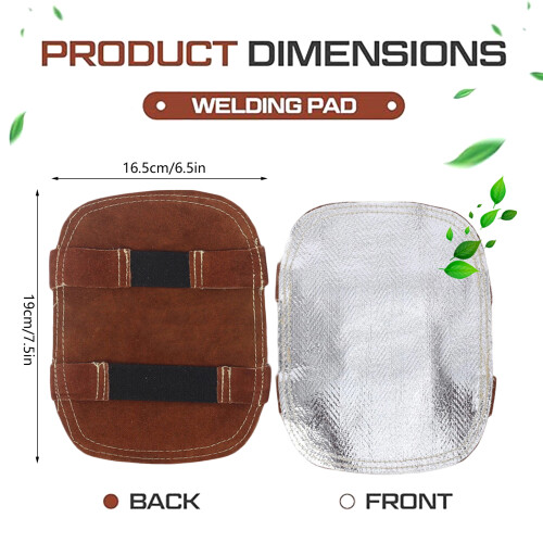 Welding Gloves with Leather and Aluminum High Temperature 2