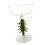 Christmas Tree Glassware Stemmed Ice Cream Cup Perfect For 1