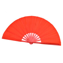 Martial-Arts-Fan für Tai Chi Kung Fu Tanz Bambus-Seide-Training Rote Rippe 60cm