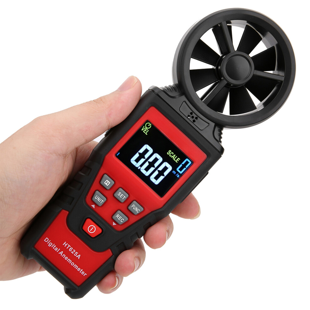 Ht625b Handheld Anemometer With Backlight Lcd - Wind Speed & Air Volume 8701361305576