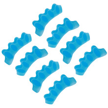 4 Paar Zehenspreizer aus Silikon, Korrekturhilfe, Hallux Valgus, Blau