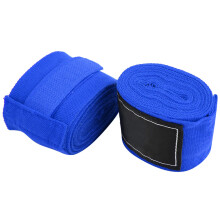 2 Stück 2,5 m Elastische Handbandagen für Boxen, Muay Thai, MMA, Blau