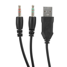 A1 3.5MM USB Wired Gaming Headset Over Ear Headphones with LED & Mic