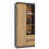 Topeshop RS-80 BILY ANTHRACITE/OAK ARTISAN office bookcase 2