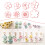 Moules de boucles d'oreilles à motifs de fleurs, 8 pièces, 2