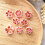 Moules de boucles d'oreilles à motifs de fleurs, 8 pièces, 4
