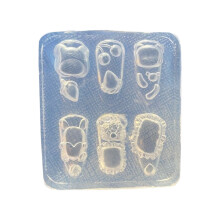 Modèle de conception d'ongles 3D Flexible, motif d'oreille,