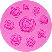Csokoládé rózsa virágforma szilikon, korrózióálló, könnyen tisztítható torta díszítő készlet fondant mousse zseléhez