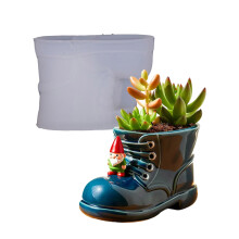 Moule de jardinière en forme de chaussure en Silicone