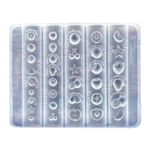 DIY Silicone Nails Charm Mold Crafting Fruit Patterns For