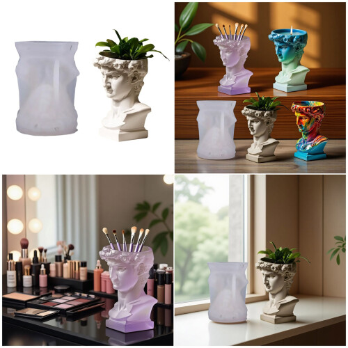 Handmade Silicone Mold For Crafting Unique Resin Planters 1